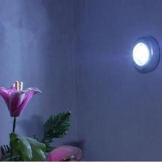 Yousheng Mini Useful Wall Light Car 3 LED Wireless Touch Lamp