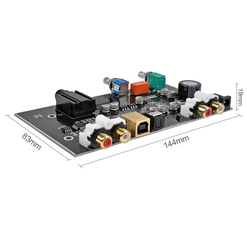 MS8416 DC 12v Optischer Koaxialer Usb-eingang Decoder Hifi Audio PCM5100