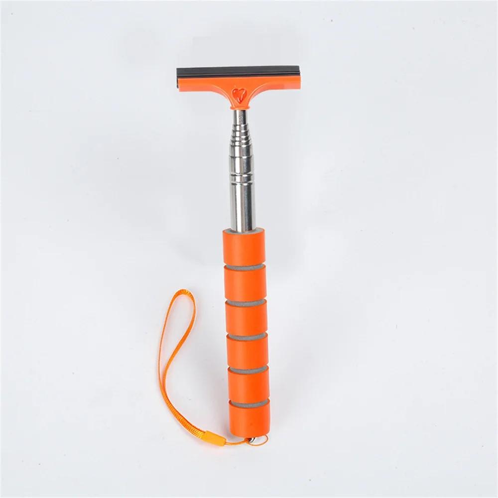 Υαλοκαθαριστήρας καθρέφτη αυτοκινήτου από ανοξείδωτο χάλυβα Τηλεσκοπικός υαλοκαθαριστήρας με αναδιπλούμενο στρώμα βούρτσας πλύσης κεφαλής βούρτσας Βούρτσα χειρός