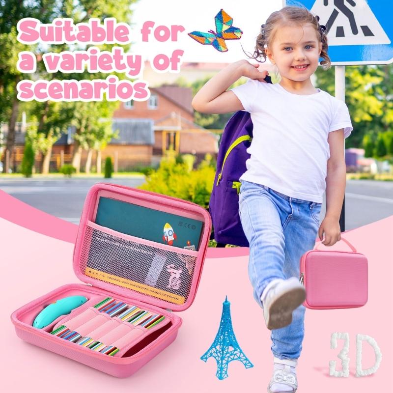 Portable Organizers Box for Start+ Childrens 3D Printing Pen Waterproof Material And Secure Storage Compartment