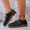 Thick-soled Board Shoes, Large-sized Fashionable Sports Casual Shoes, Flat Shoes, One-foot Lazy Shoes