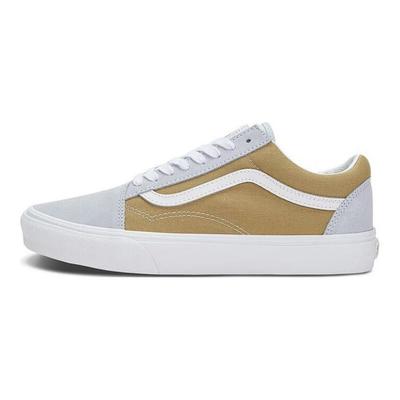 Old Skool Retro Low Top Skateschuhe Unisex Sneaker Weiß Braun VN0A5KRSC30