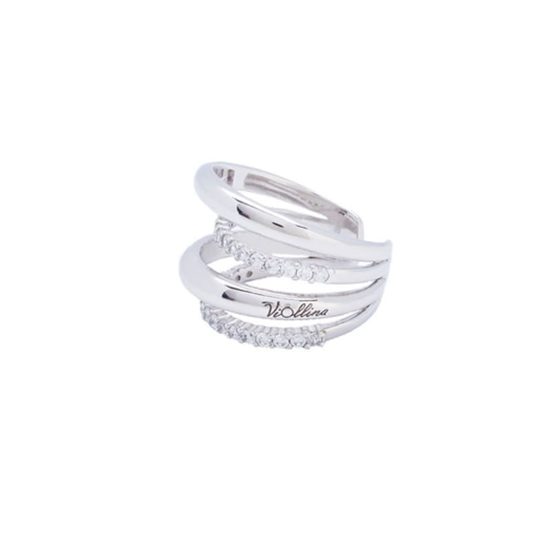 Viollina Double Arch Silver Ring