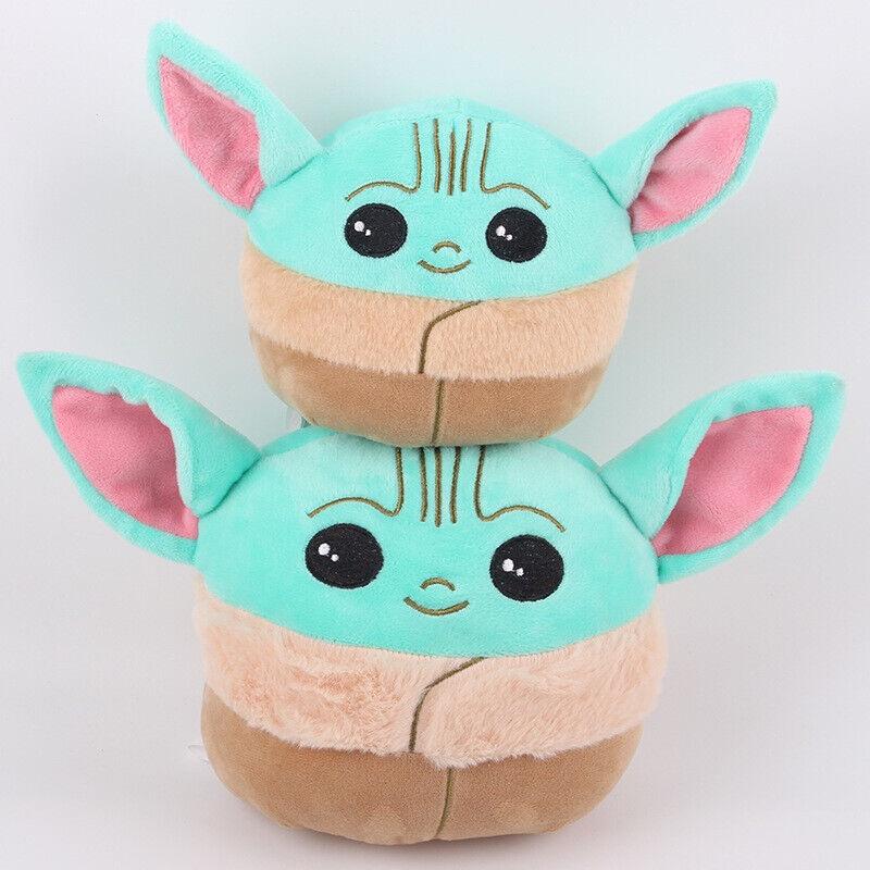 Adorabile Peluche Bambino Yoda Cuscino Con Tessuto di Cristallo Super Morbido Per Bambini Fan