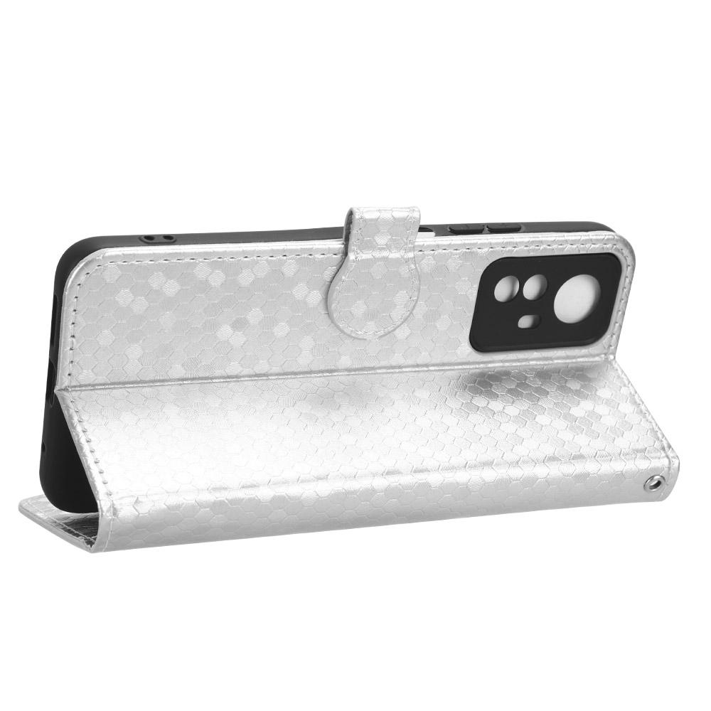 For Xiaomi Redmi Note 12S 4G Dot Imprinted Phone Stand Cover PU Leather Wallet Phone Case