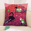 Cartoon I-Invader Z-Zim Pillow Case Plush Fabric Soft Double Sided Print Sofa Cushion Cover Throw Pillow Covers