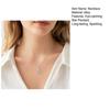 Five-pointed Star Necklace, Sparkling Rhinestone Stars Pendant Necklace, Adjustable Dainty Necklace Jewelry Gift for Women Girlfriend Friend