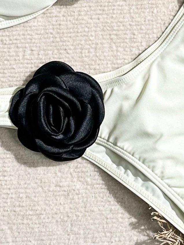 2025 European & American 3D Floral Sexy Bikini - Women's Vacation Beachwear