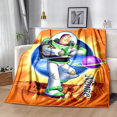 Custom 1pc Buzz Lightyear Adventure Blanket, Soft And Comfortable Blanket, Casual Warm, Camping Travel Blanket, Birthday Gift Q910309