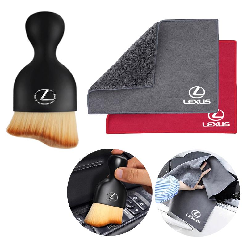 XBE2 Car Cleaning Soft Brush Towel Rag Cloth Remover Dust Remover For Lexus F SPORT ES RX NX LS UX LM LX GX LC RZ IS CT GS RC HS SC T