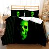 3D Digital Printed Bedding Set, Black Skull Head Series Bedding Cover, Pillowcase, Duvet Cover, AU240 * 270, Extra Large Home Decoration