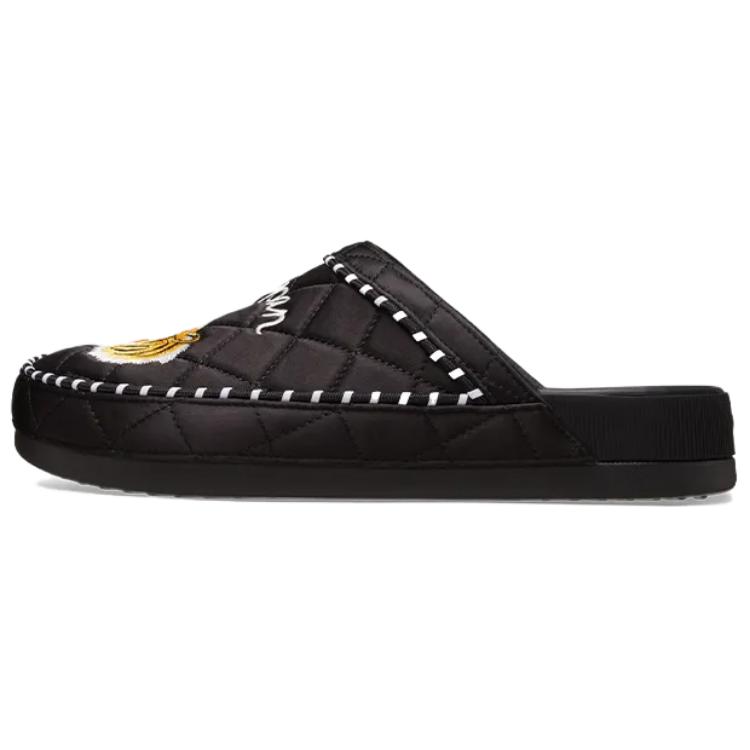 

beams x Crocs Simple and breathable anti-abrasion toe slippers for men and women are black 41-42 чёрный