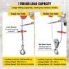 800Kg/1700Lbs Electric Trolley Hoist 1300W Electric Hoist Winch Double 12M/40Ft , Electric Hoist Electric Forklift Steel Pallet Holder Lever Garage