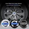 56mm Aluminium Auto Wiel Naafkap Stickers Styling Voor Volvo XC90 V90 V60 XC60 V40 EC40 EX40 S80 S60 S90 C40 XC40 V70 XC70