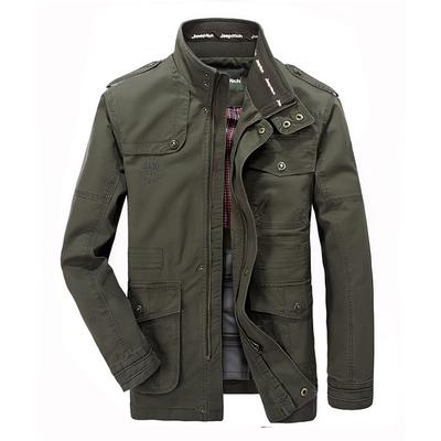 Men's Windbreakers Multi-pocket Cotton Jackets Slim Fit Men Streetwear Parka Coats M-7XL