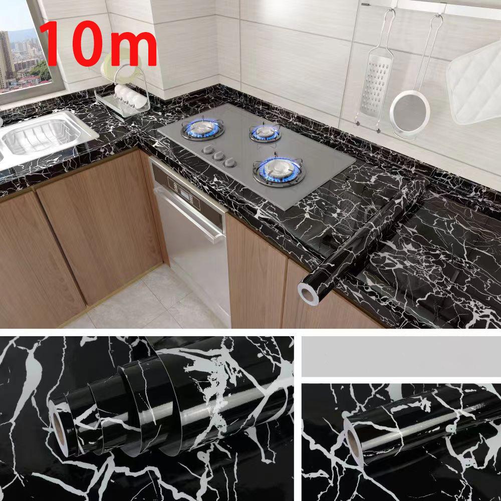Marble self-adhesive kitchen wall sticker waterproof and stain resistant 0.40m PVC wallpaper