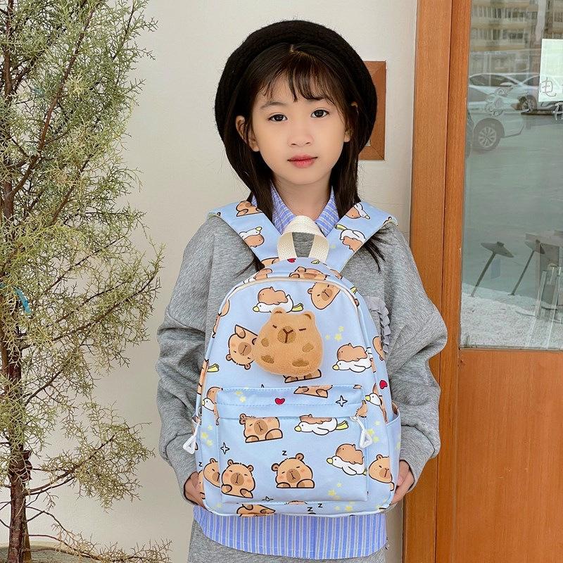 Kapibara children's backpack new cute children's backpack kindergarten boys and girls large-capacity schoolbag