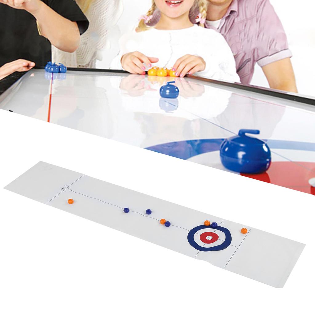 Sammenleggbar bordplate Curling Game Bærbar Barn Voksen Party Curling Ball Game Toy