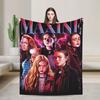 Steve The Babysitter Portrait Blanket Quality Warm Soft  Throw Blanket Winter Picnic Couch Chair Fluffy Bedspread