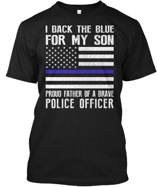 

I Back The Blue For My Son Police Thin Line Dad T shirt Made in USA S-5XL 3XL