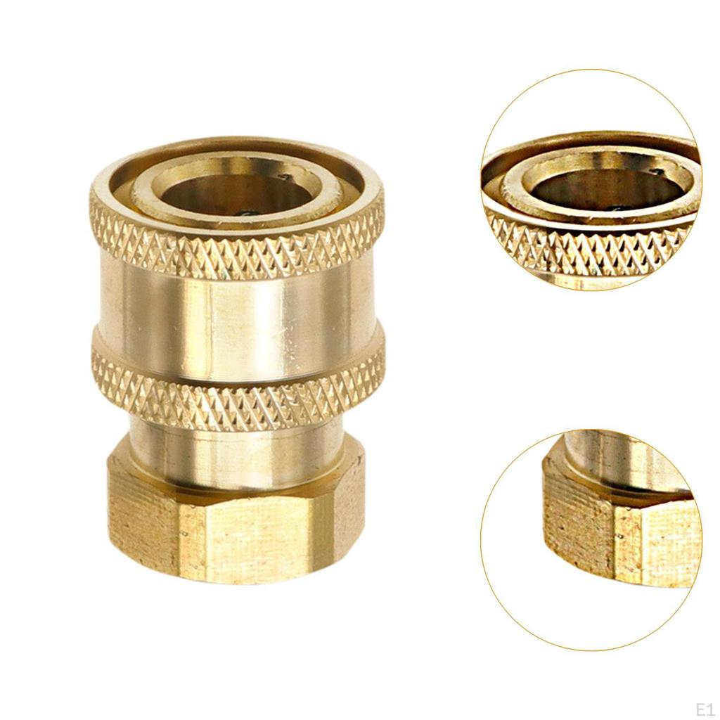1/4 Pressure Washer Nozzle Quick Coupler Premium Car Wash Hose Connector Adapter