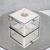 Sophia Embellished Flower Trinket Box with Enamel Lid