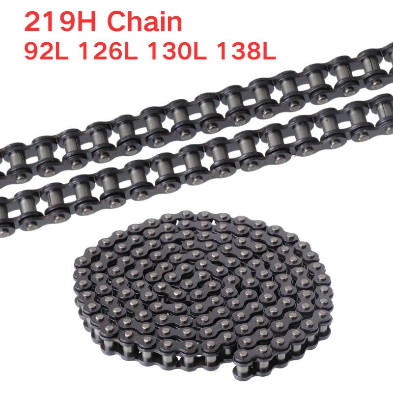 92 / 126 / 130 / 138 Link 219H Reinforced Drive Chain Suitable for Go-kart Racing Motorcycle and Mini Dirt Bike 219 Racing Chain
