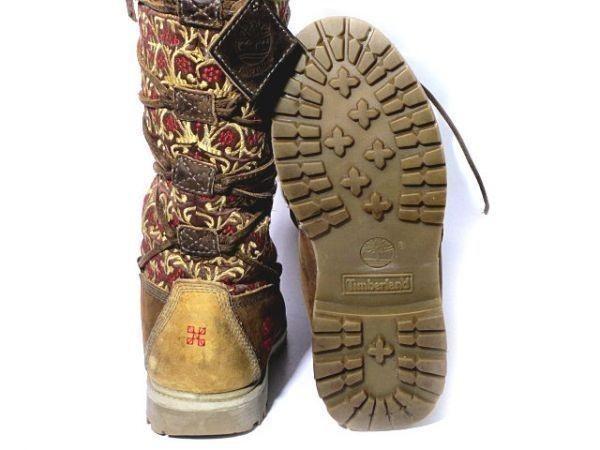 Timberland Cozy Fleece Lange Stiefel 7W 24.0 Braun Herbst Winter(GEBRAUCHT)