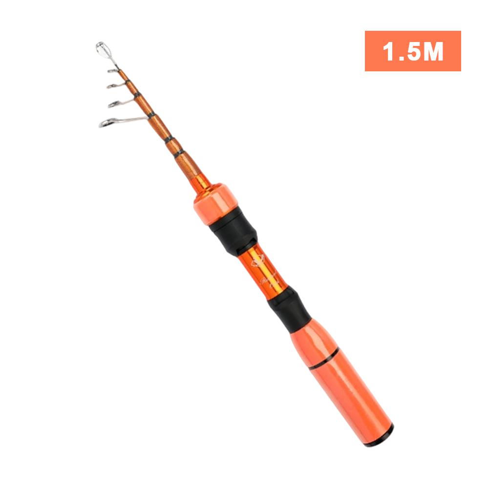 1.5/1.68M Portable Telescopic Micro Fishing Rod UL Super Short Stream Rod Lightweight Trout Creek Fishing Equipment