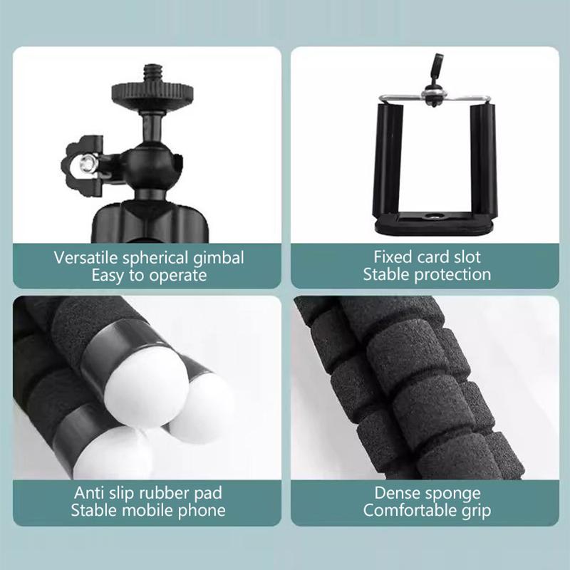 Statieven Voor Telefoon Mobiele Camera Houder Clip Smartphone Monopod Tripe Stand Octopus Mini Statief Statief Voor Telefoon