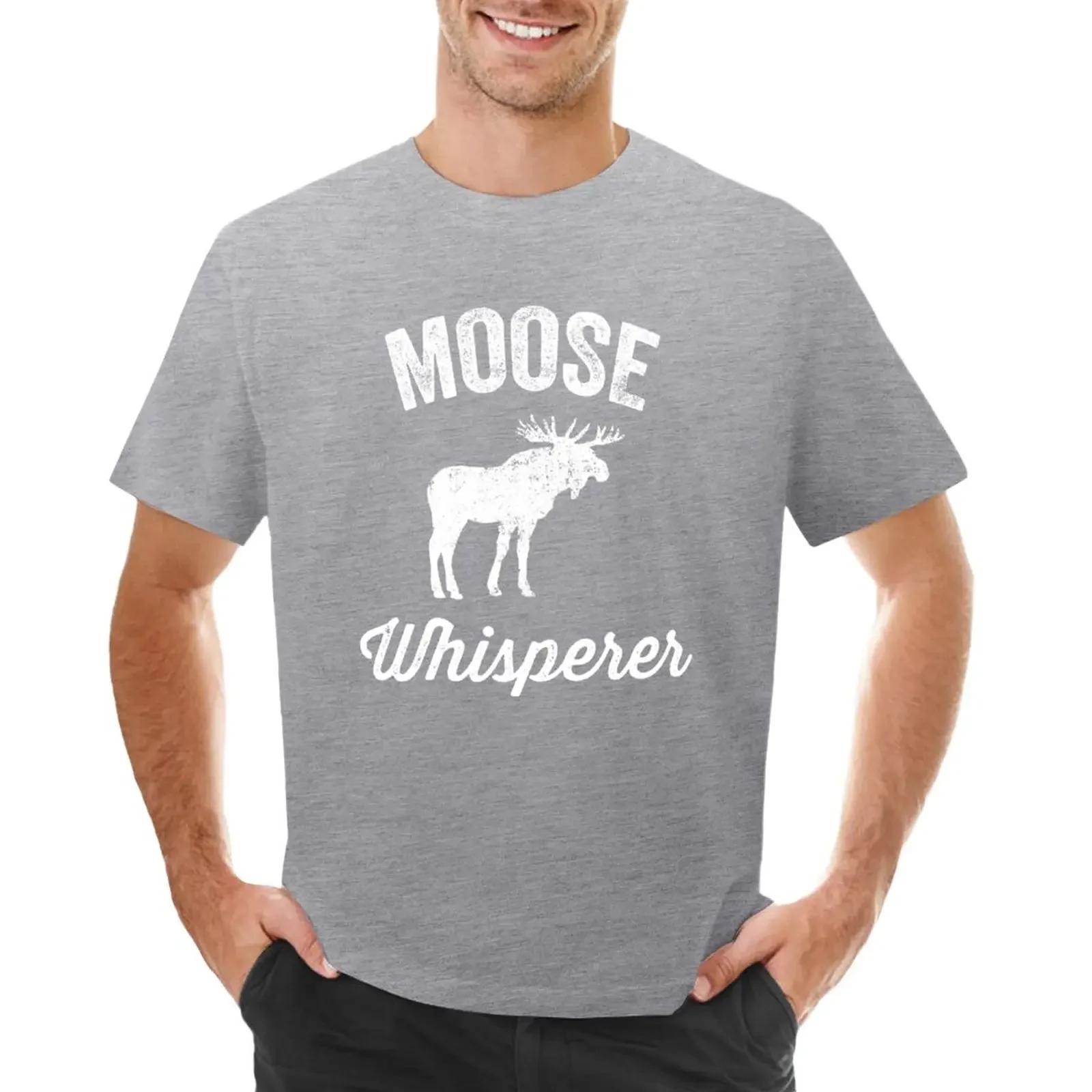 Moose whisperer  moose lover TShirt tees Aesthetic clothing designer t shirt men S