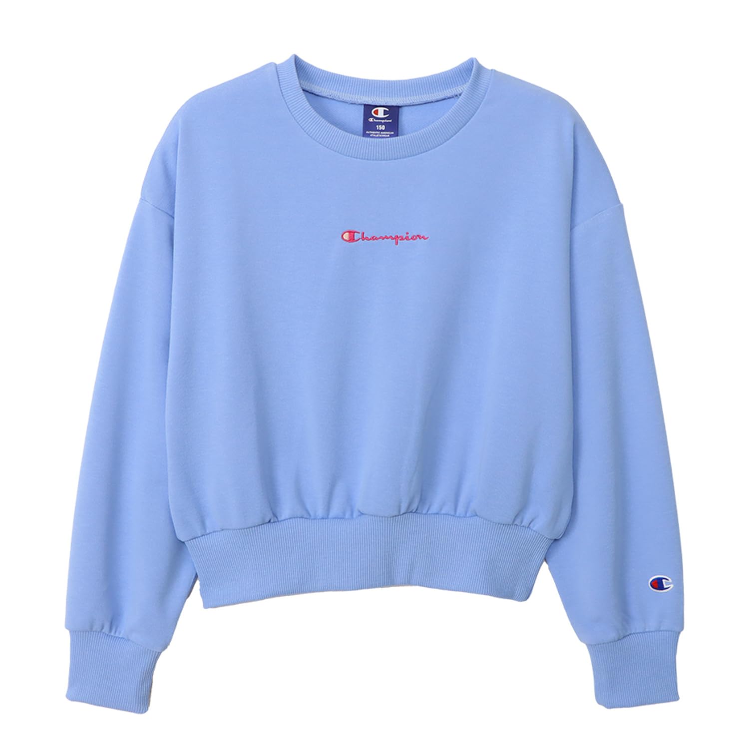 

Champion Long Sleeve Crew Neck Sweatshirt with Realx Fleece and Logo School Kids Fit, Quick-Drying Embroidery, Girls CK-AS013-310-140