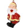 Yousheng Santa Butt Ornament Funny Resin Santa Claus Christmas Ornament Naughty Christmas Tree Hanging Decoration for Holiday Tree Home Decor