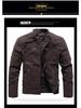 Men's Slim Fit Frosted Leather PU Motorcycle Jacket - Stylish Autumn & Winter Wear