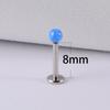 1PC 361L Surgical Steel Opal Ball Lip Stud Internally Threaded 3mm Opal Labret Ear Tragus Cartilage Helix Daith Earring Piercing 4