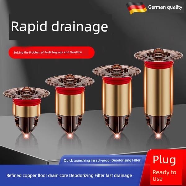 Magnetic Suction Fault Floor Drain Extension Pipe Toilet Sewer Dislocation Long Inner Core Insect-Proof Odor Preventer Neutral