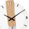 Wooden Pendulum Clock Wall Hanging Clock Mute Decorative 15.7x21.6inch Decoration for Living Room Multipurpose