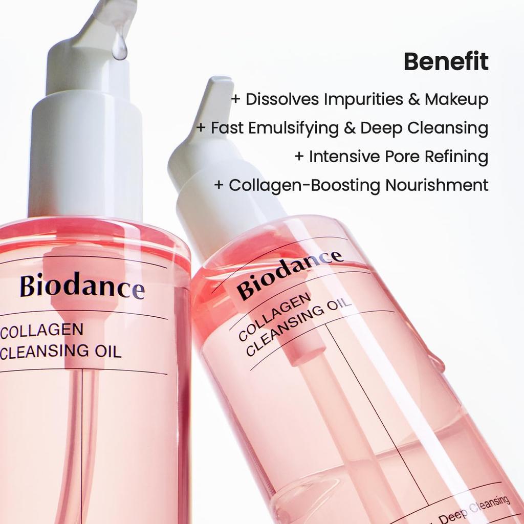 Biodance Collagen Cleansing Duo:Foam Cleanser & Cleansing Oil Set