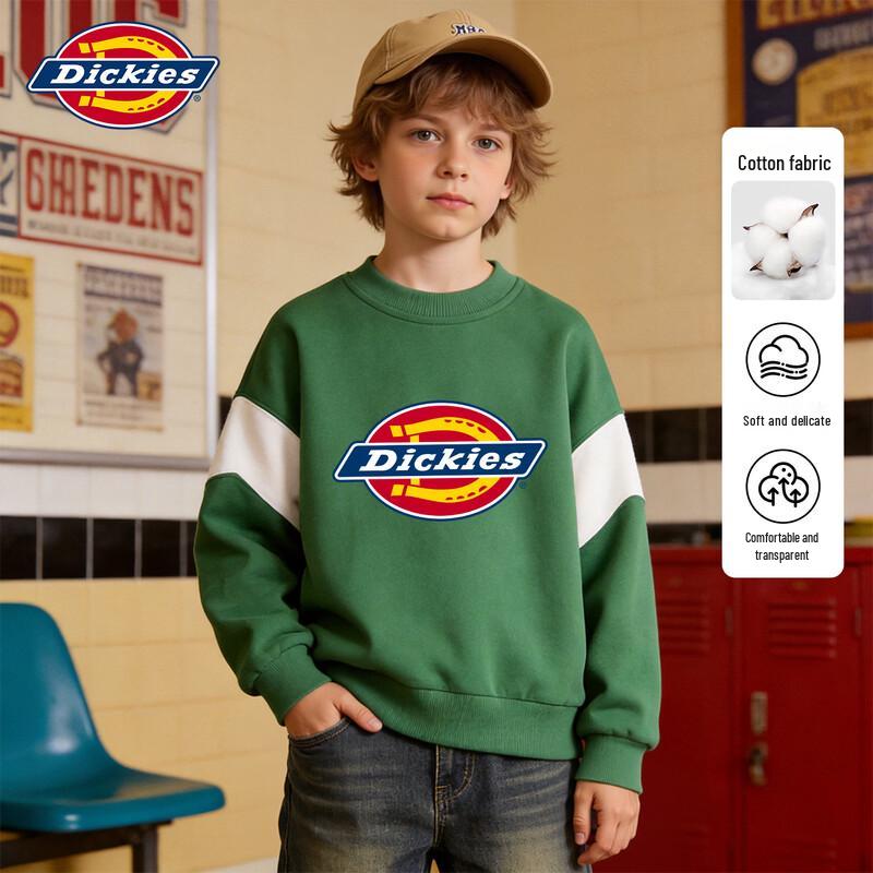 

Детская толстовка Dickies с принтом букв и круглым вырезом 150