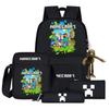 2024 My World Coolie Fear Backpack High School Junior High School Students Elementary School Boys and Girls Trendy Brand School Bag Endgame Person