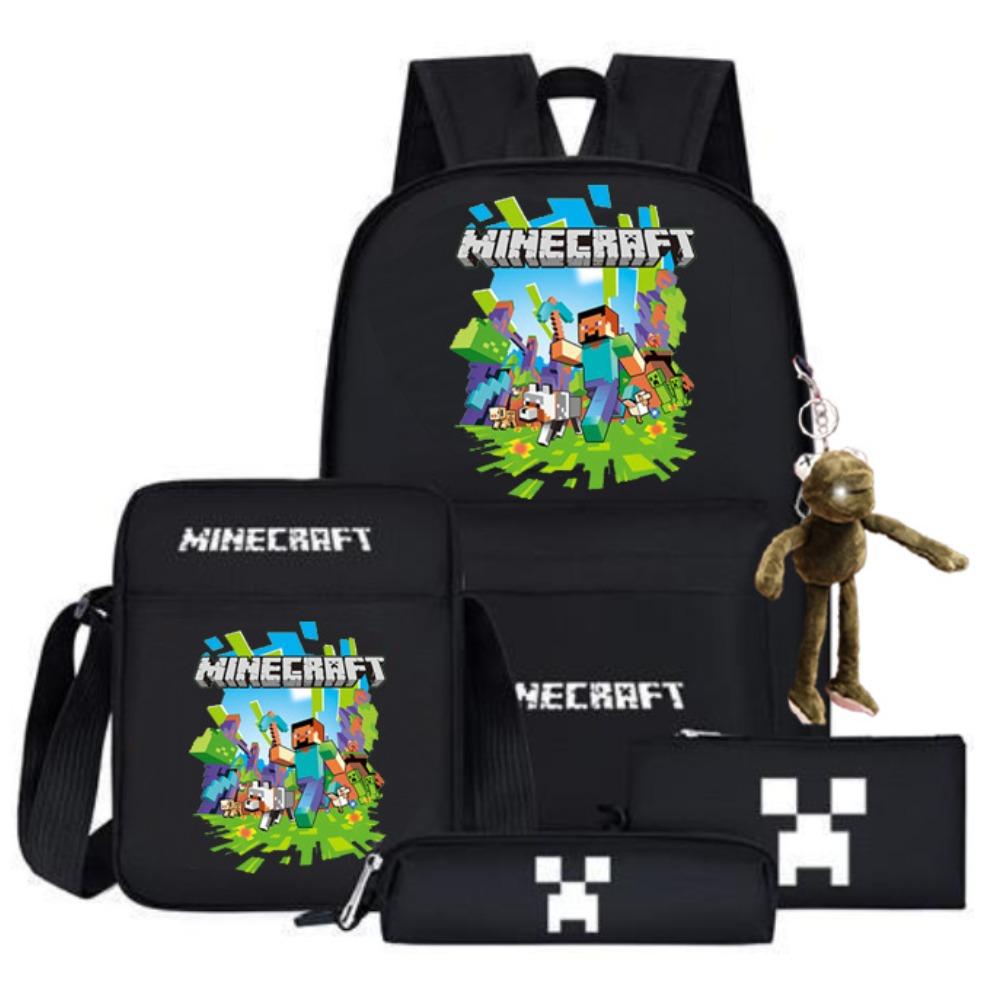 2024 My World Coolie Fear Backpack High School Junior High School Students Elementary School Boys and Girls Trendy Brand School Bag Endgame Person