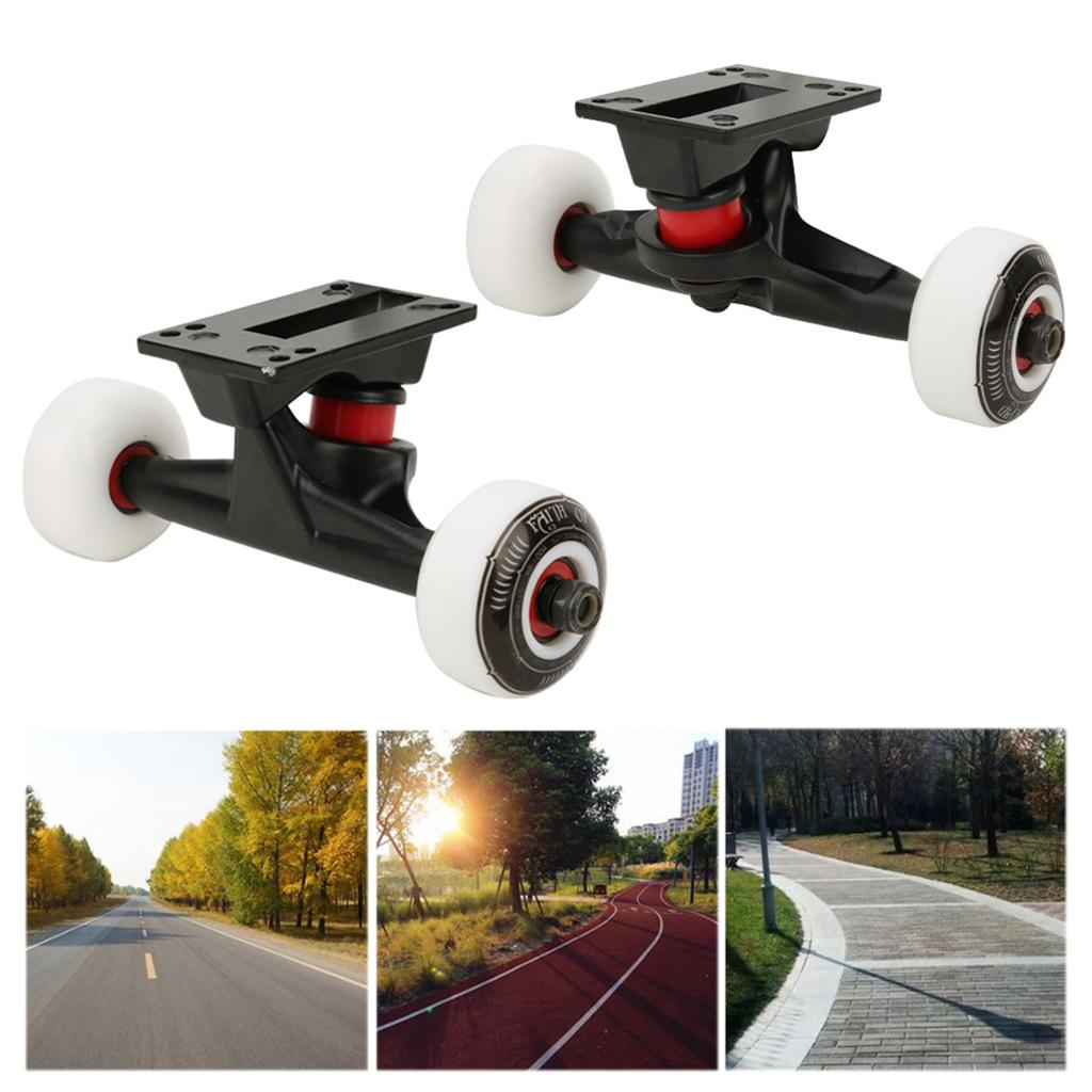 Quality Double Warped Skateboard Wheel Bracket Bridge Set Kit Accessory Combination