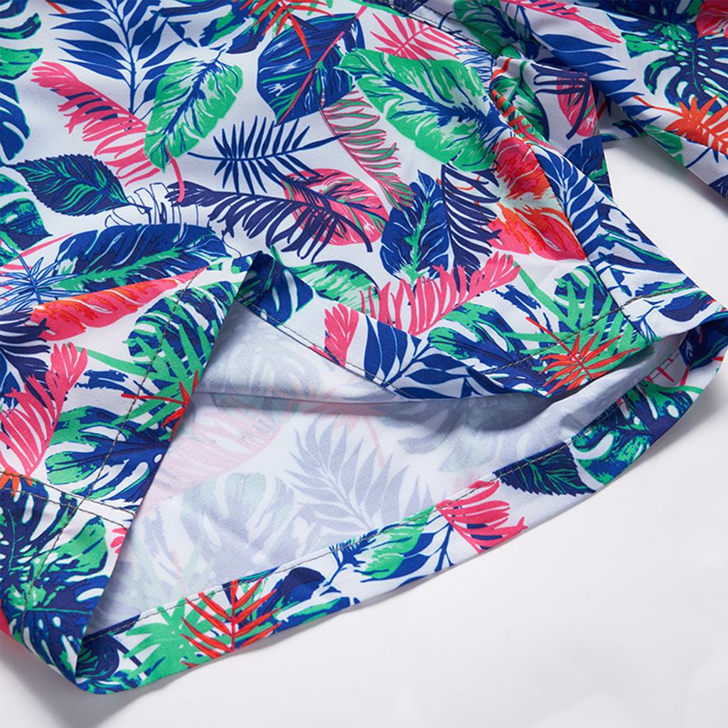 Men Swim Shorts Elastic Drawstring Mesh Lining Side Pocket Quick Dry Men S Bathing Suit for Party Beach Surfing Blue L