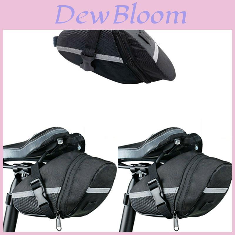 Durable Oxford Cloth Bicycle Saddle Bag With Reflective Strip For Safe Night Rides