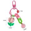 Ins Cute Tulip Keychain Color Ball Pendant Small Fresh Resin Car Key Chain Women'S Backpack Accessories Phone Case Charm Gift