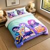 3Pcs Bedding SetKpop Demon Hunters Soft Bed Sheet and Two Pillowcases Home Bedroom Decor