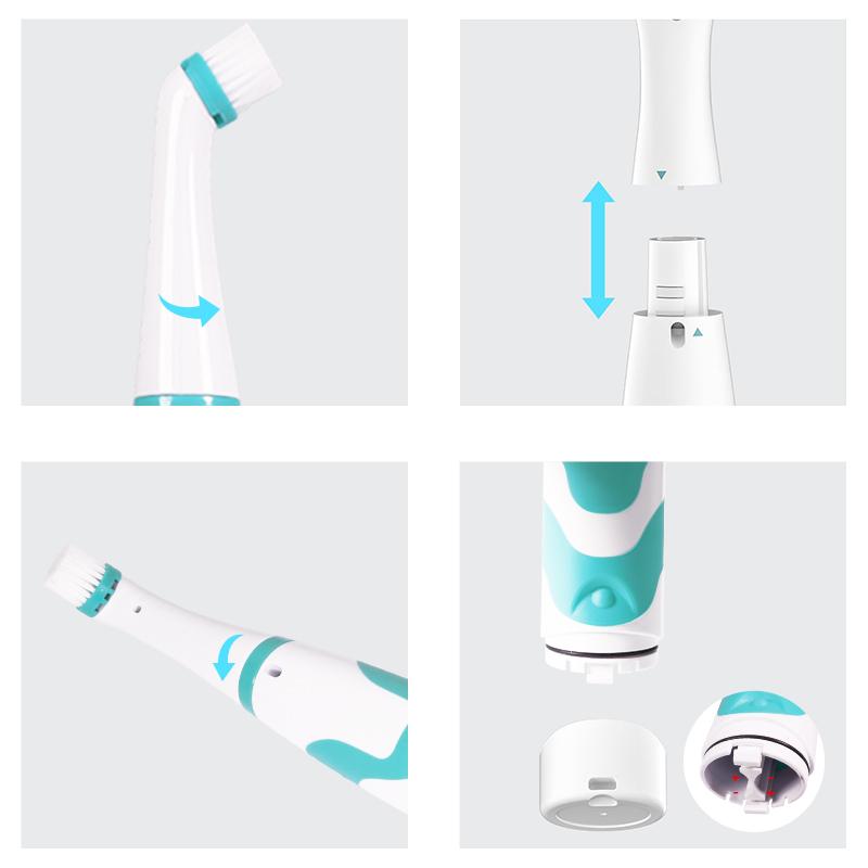 Electric Cleaning Brush Multi-Functional Household Kitchen and Bathroom Brush Shoe Brush Handheld Powerful Cleaning Tools