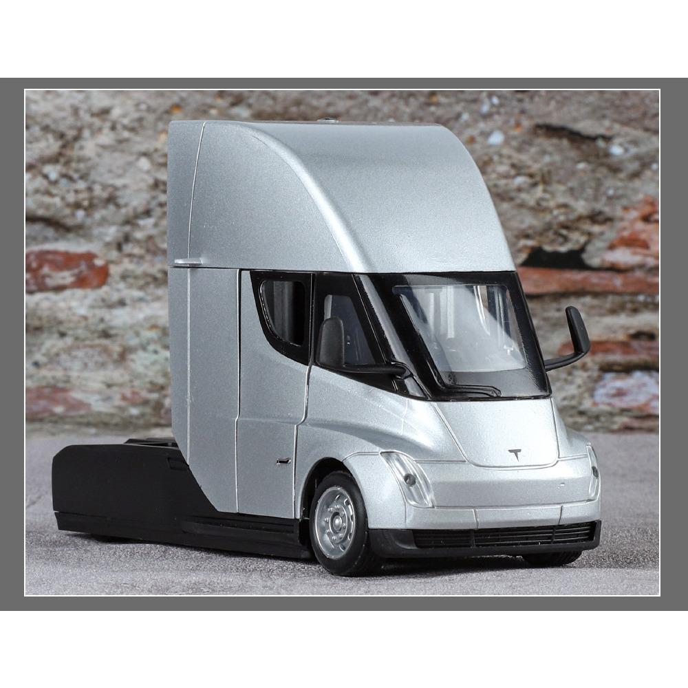 1/32 Tesla Trailer The Cast Model Car Toy for Kids Boys Collection