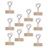 10Pcs Table Card Holder Retro Heart Shape Cute Design Business Card Photo Holder for Office Home Des