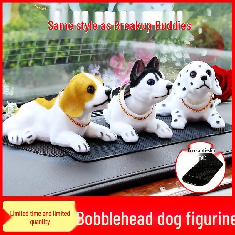 Niedliche Cartoon-Hund Wackelkopf-Ornament für die Autoinnendekoration